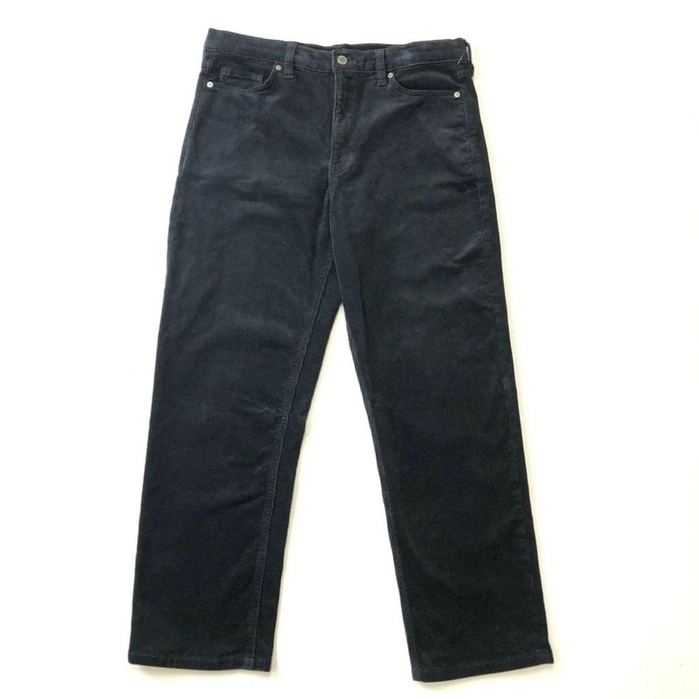 Banana Republic charcoal grey corduroy straight cut hi-rise 5 pocket pants 29β